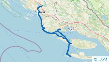 Sailing Itinerary from Skradin, Croatia