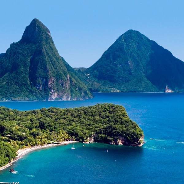 The Pitons of Saint Lucia