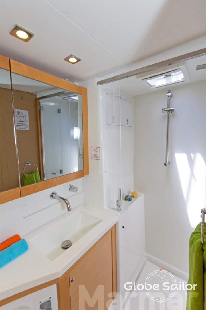 Private bathroom with electric toilet