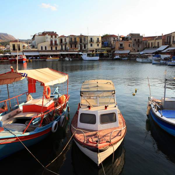 The charm of the small port of Rethymnon