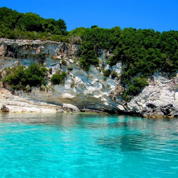 The crystal clear wates of Paxos