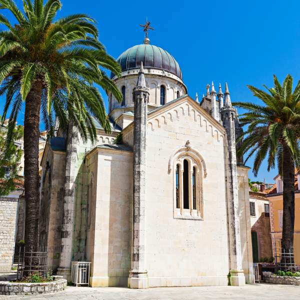 The Church of St. Michael of Archangel in the old town of Herceg Novi