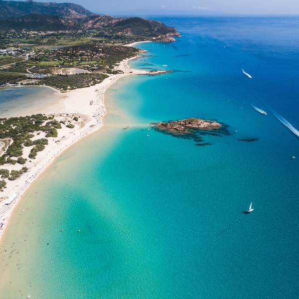 The coasts of Sardinia
