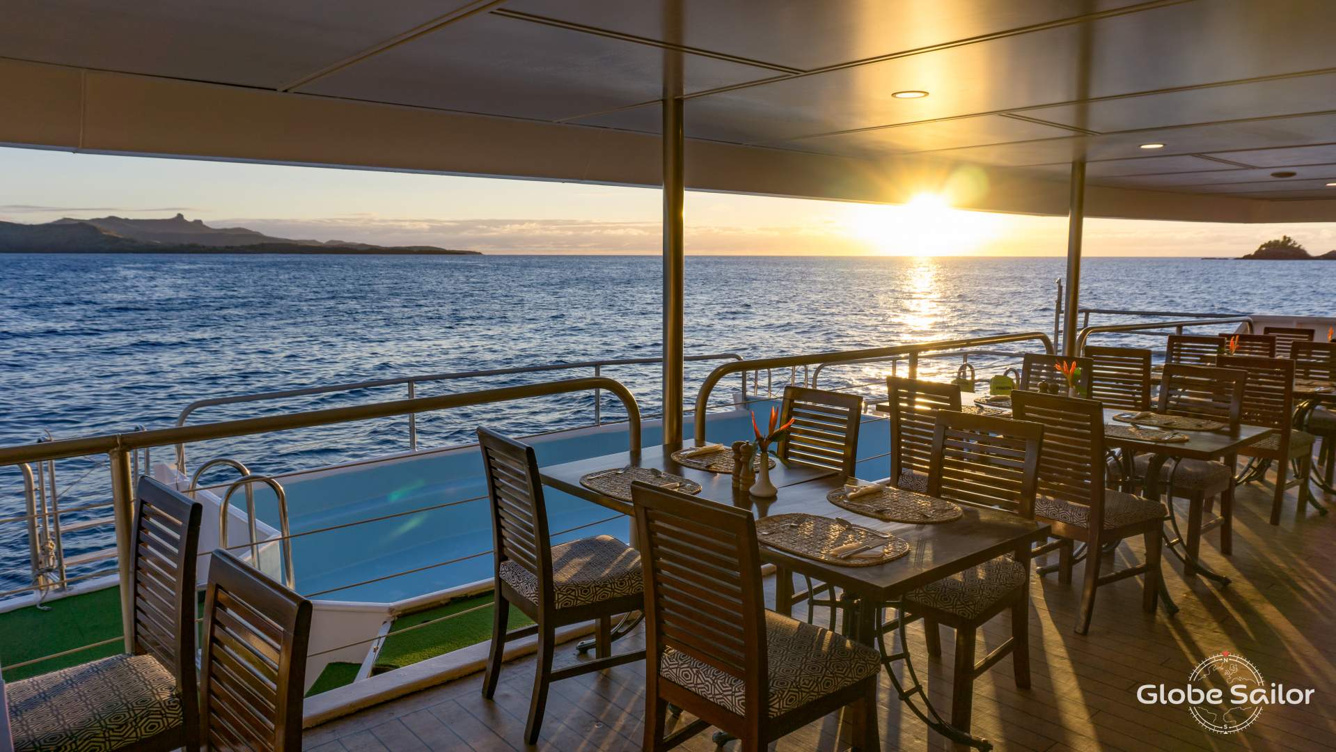 Enjoy the sunsets from the terrace