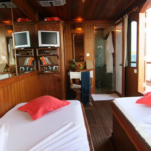 Twin cabin on Stella 1
