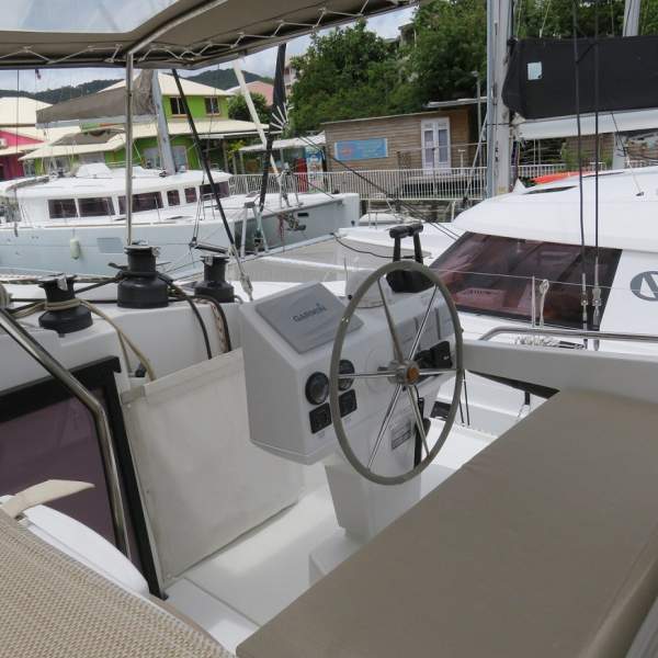 Gaze at Guadeloupe from the flybridge