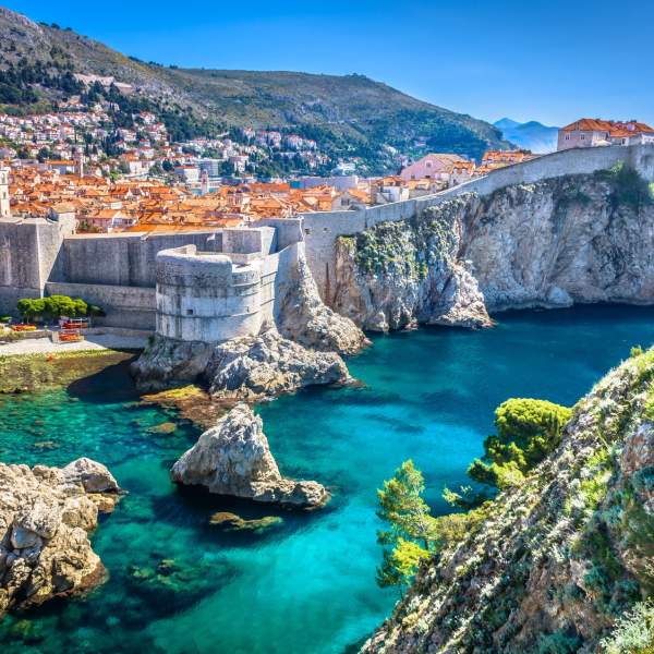 The city walls of Dubrovnik