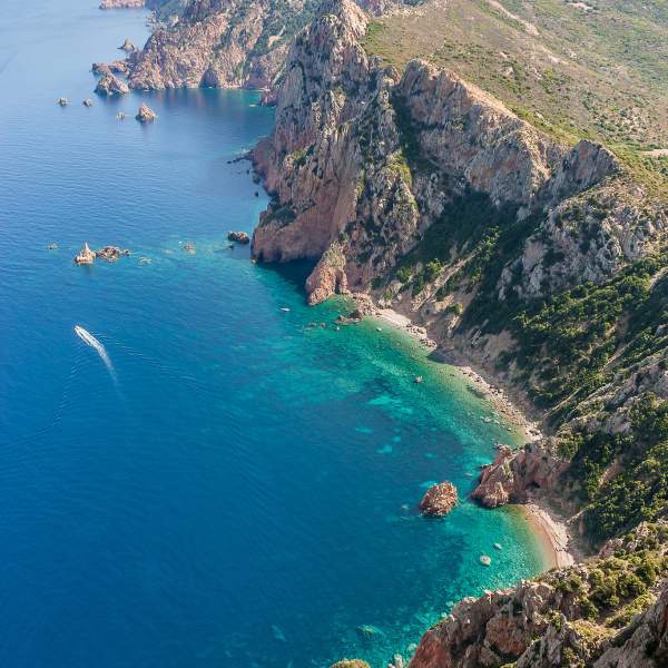 Photo L'ouest de la Corse en catamaran