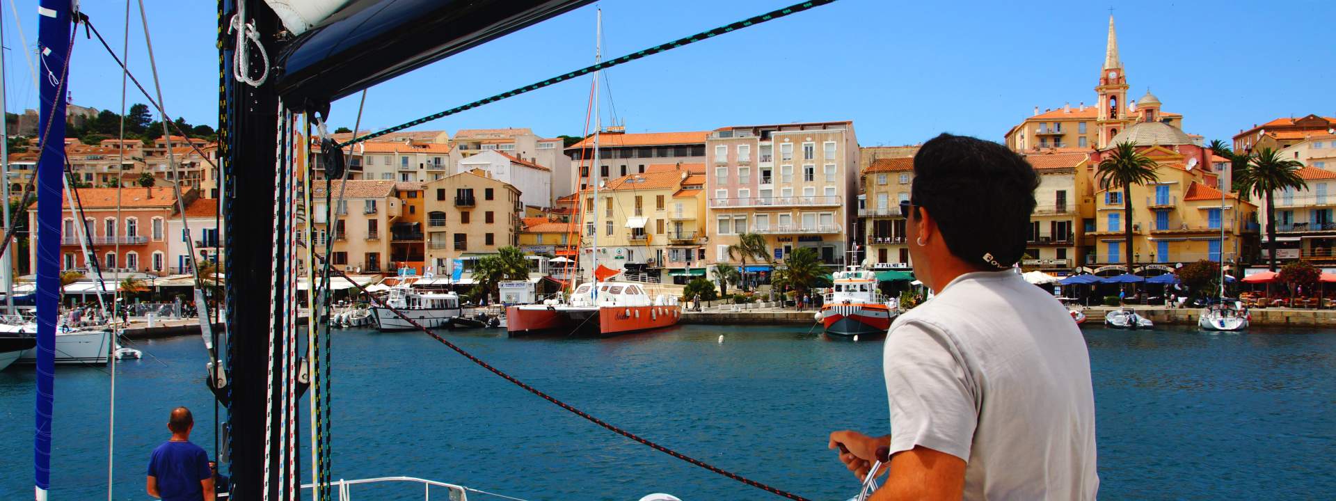 Sail to the most beautiful anchorages of the Island of Beauty