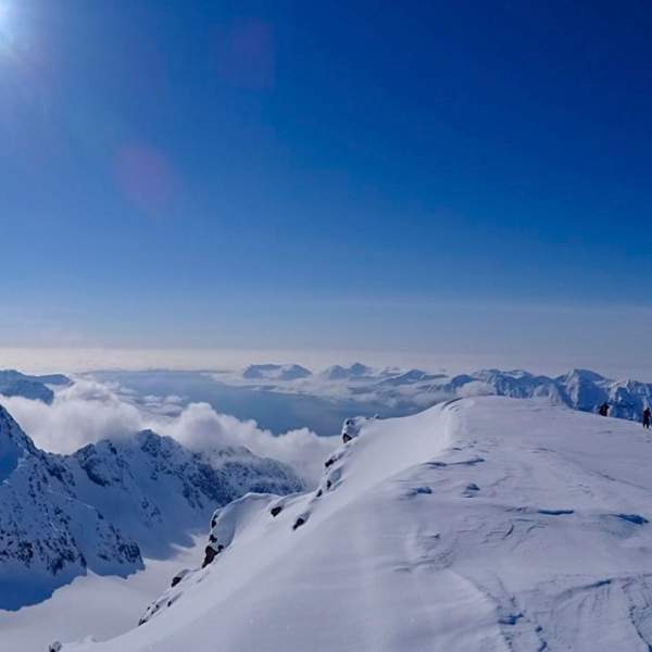 Eine atemberaubende Sicht auf die Berge...